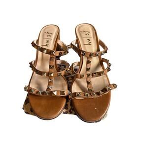 FRENCH SOLE FOSTER STUDDED SANDAL size 8